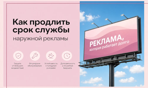 Как продлить срок службы наружной рекламы в Щекине