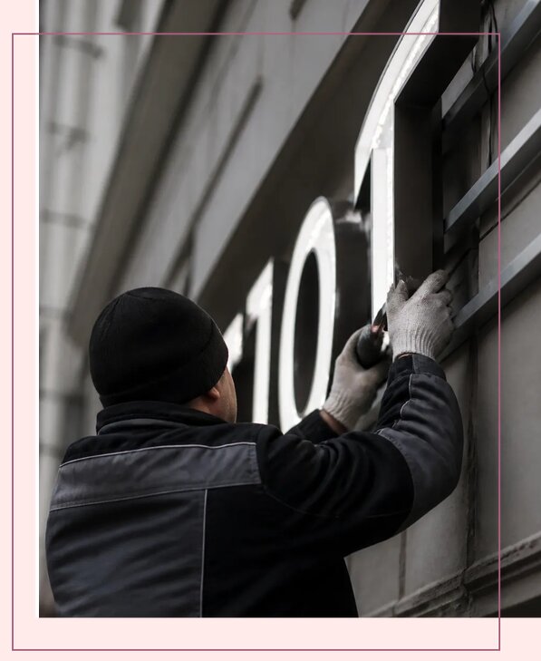 Световые объемные буквы под ключ для вывесок в Щекине