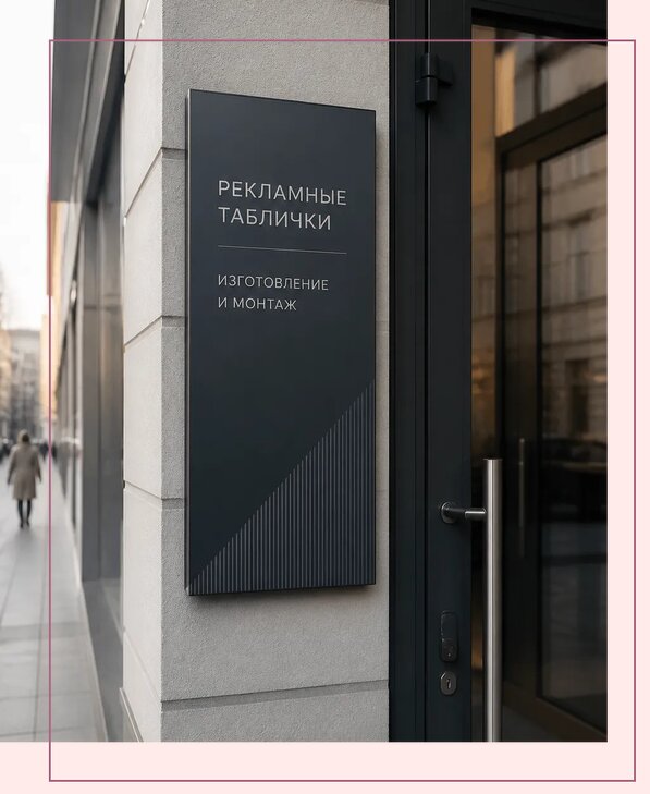 Рекламные таблички в Щекине по цене от 4631 р. | Аванза-Екн