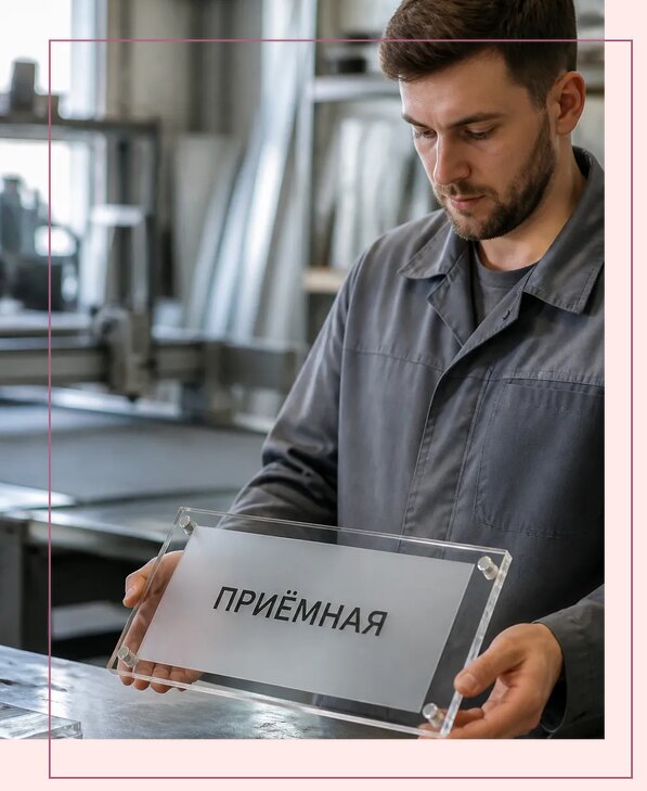 Таблички из оргстекла на заказ в Щекине от 4014 р. | Аванза-Екн