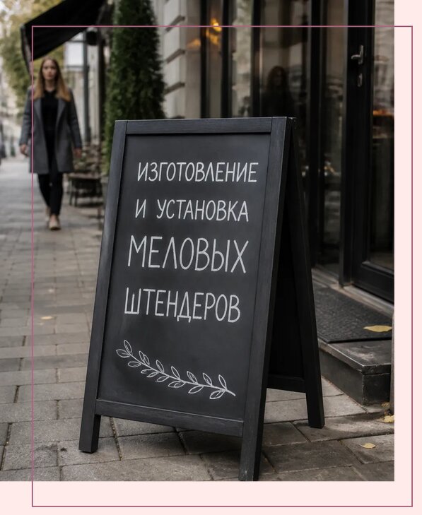 Меловые штендеры в Щекине по цене от 6690 р. | Аванза-Екн